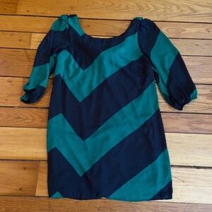 Stylish Green and Black dress